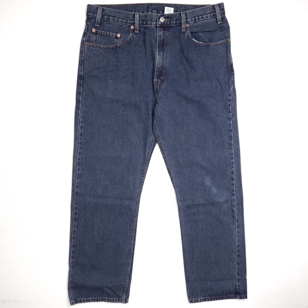 Vintage Levis 505 Jeans Mens 38x30 EUC Dark Blue Denim Retro